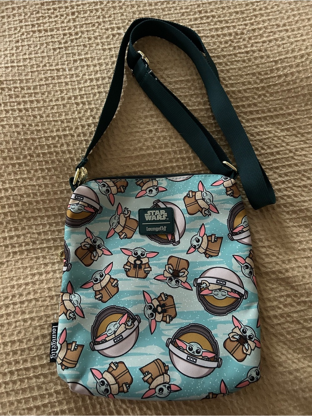 Loungefly Mint Baby Yoda (Grogu) Crossbody Bag
